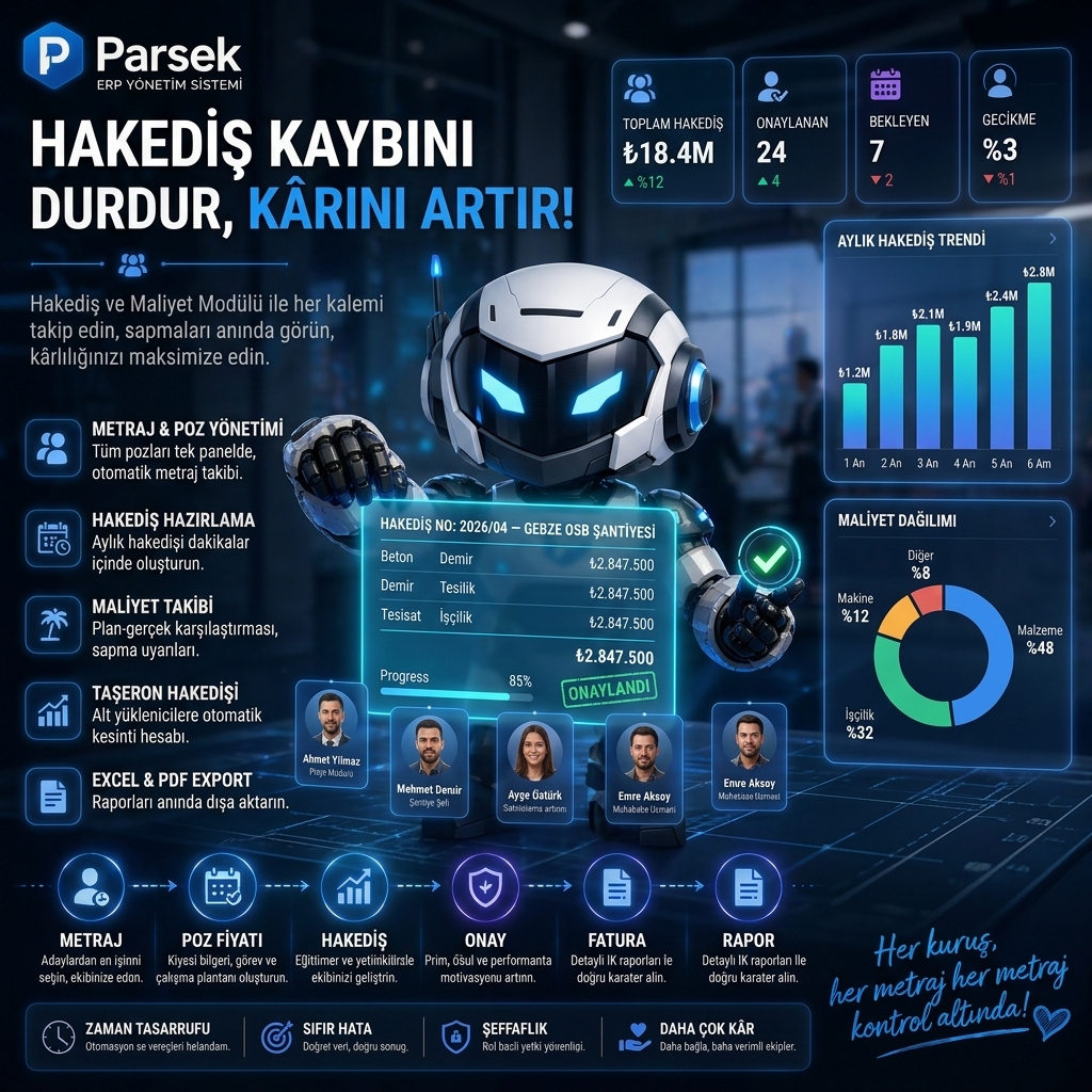 Hakediş ve Maliyet Takibi