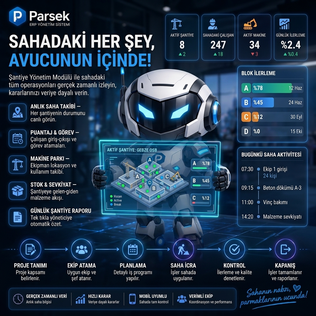 Kapsamlı Şantiye Takibi